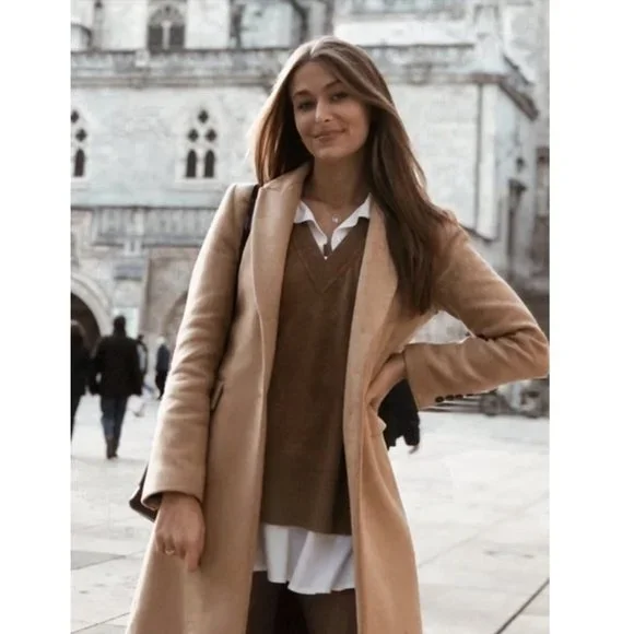 Zara Manteco Wool Blend Coat - Picture 2 of 11